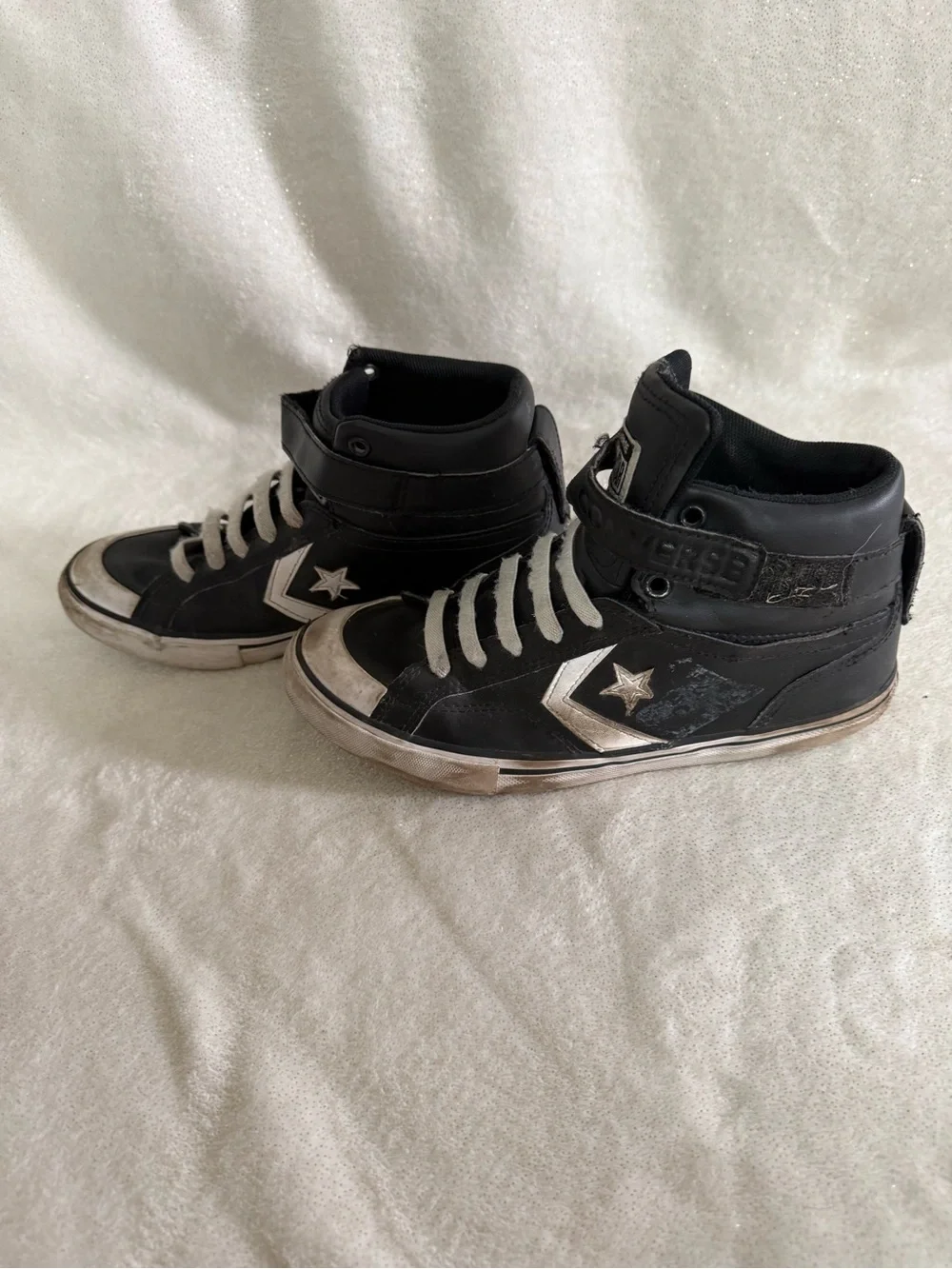 Converse Kids Black and White High-Top Sneakers